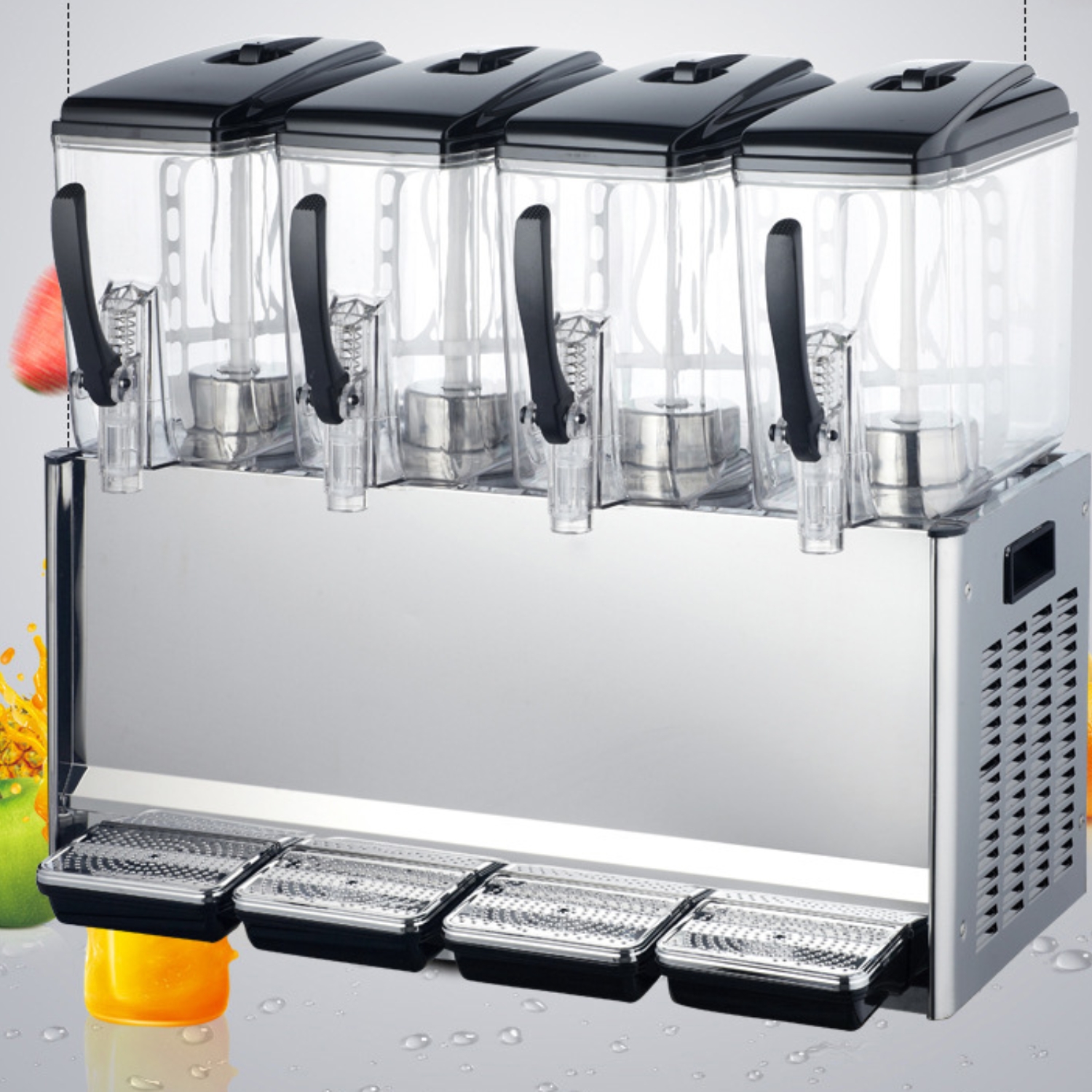 Tìm hiểu máy làm lạnh nước hoa quả loại 4 bình dung tích 12L