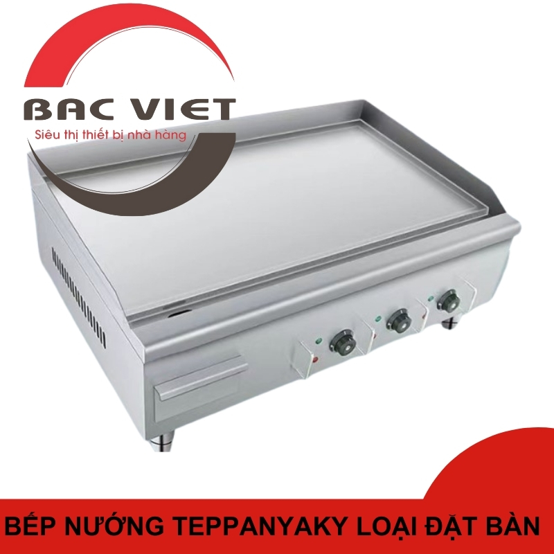 Bếp nướng teppanyaky đặt bàn dùng điện 90cm