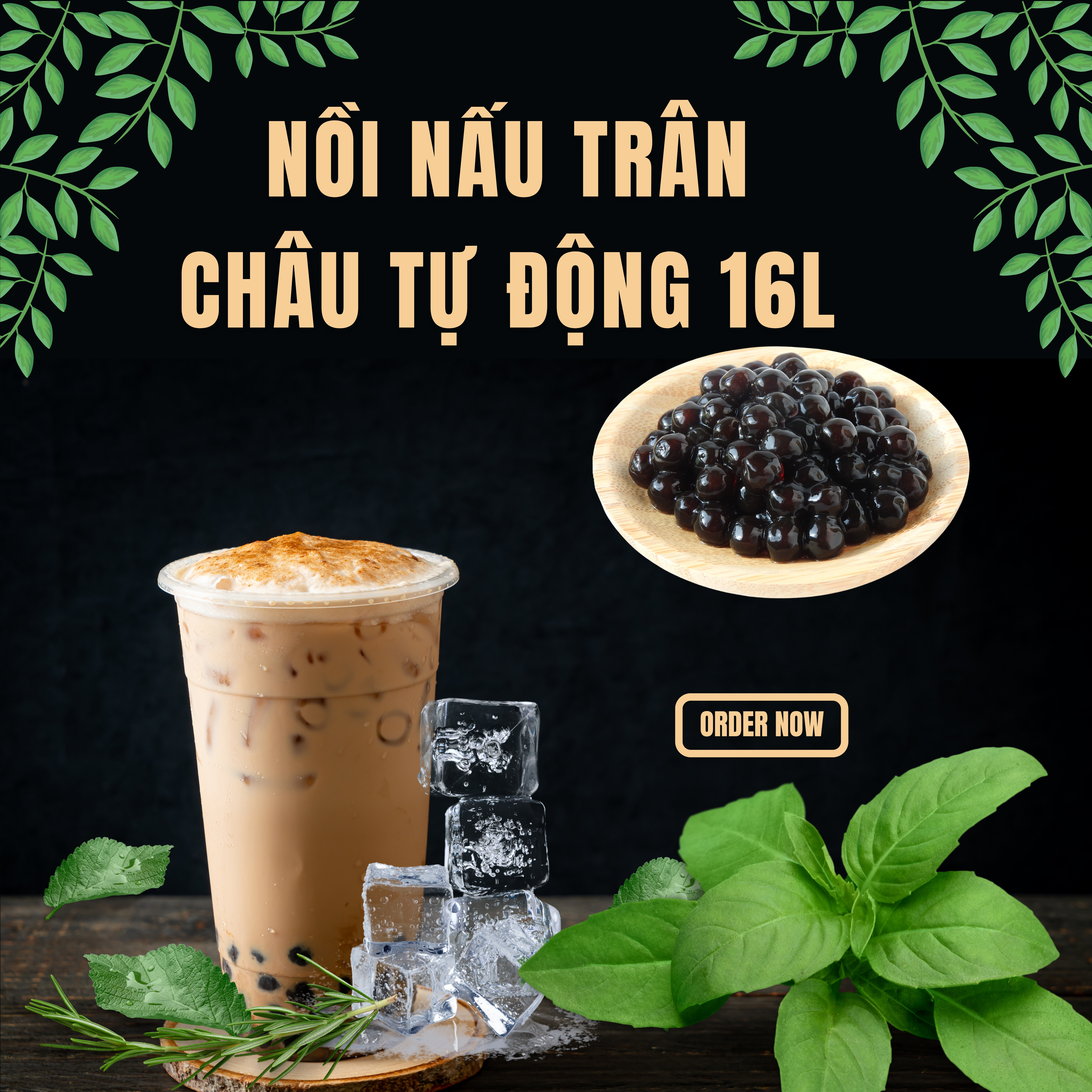 Nồi Nấu Trân Châu 16L – Dung Tích Lớn, Tiết Kiệm Thời Gian, Chất Lượng Hoàn Hảo