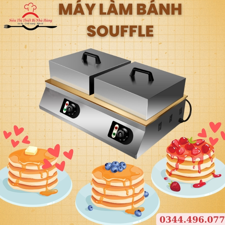 Máy làm bánh Souffle Pancake BB-01 (Bánh Pancake Bồng Bềnh)