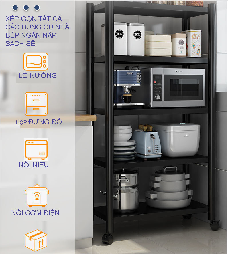 Kệ đựng đồ bếp bắt ốc dài 50cm