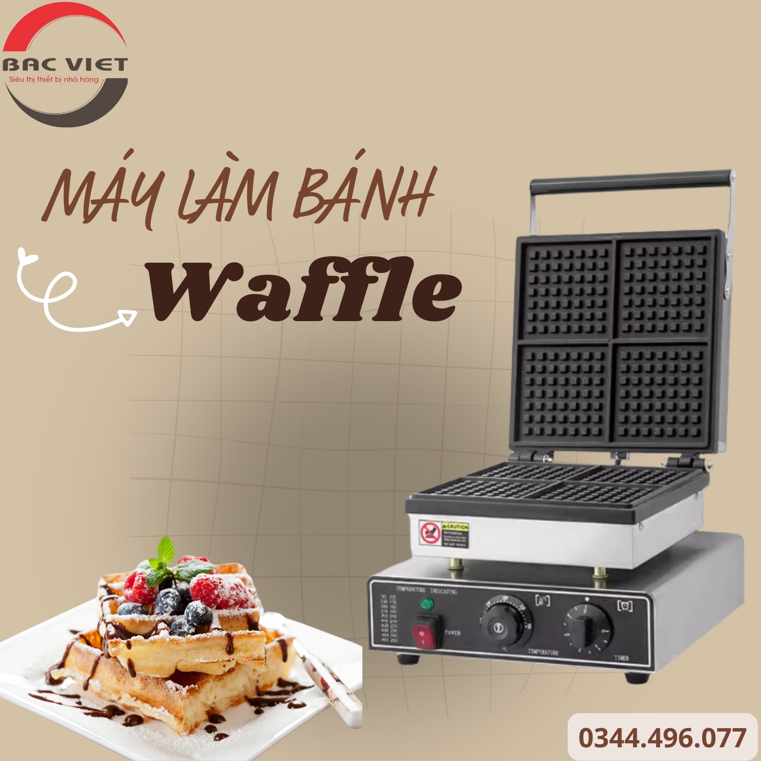 Máy Làm Bánh Waffle FY-4: Sự Kết Hợp Hoàn Hảo Giữa Chất Lượng và Thẩm Mỹ