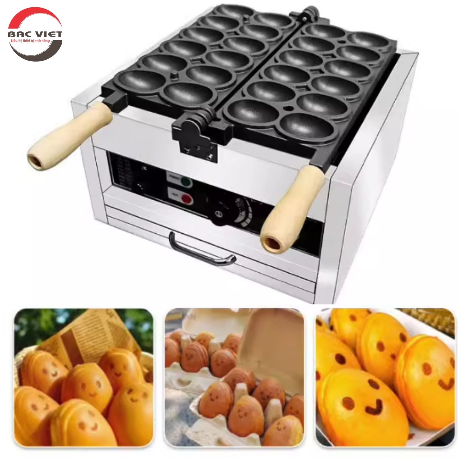 Máy nướng bánh hình quả trứng: Thiết bị phổ biến trong làm bánh và làm đẹp bánh nướng