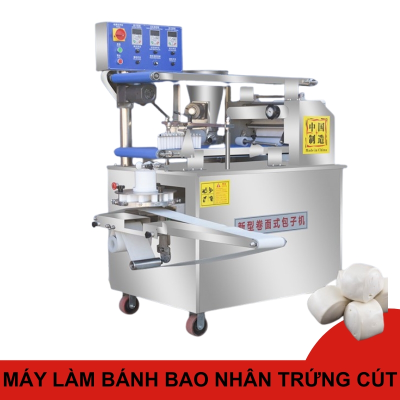 Máy làm bánh bao tự động nhân trứng cút