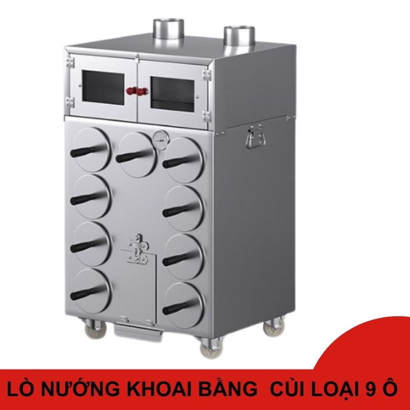 Lò nướng  khoai dùng than củi loại 9 ô
