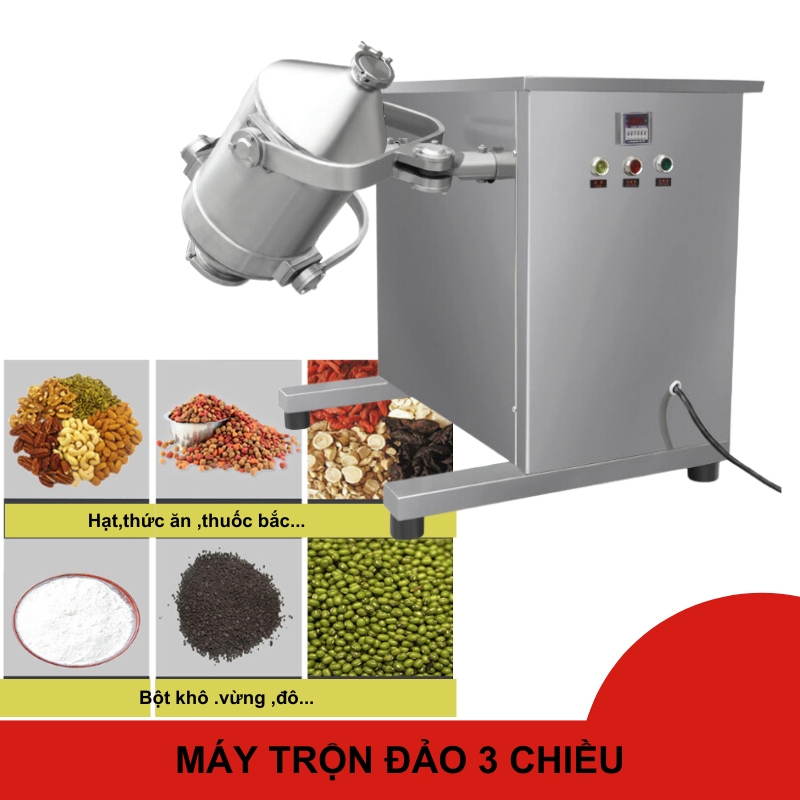 Máy trộn ba chiều thực phẩm hóa chất công nghiệp thuốc đông y model SBH 20L