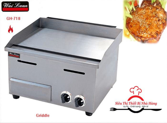 Bếp chiên rán mặt phẳng dùng gas GH -718 - Bắc Việt
