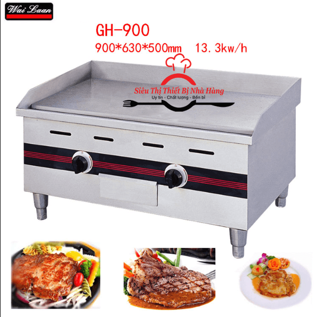Bếp chiên rán mặt phằng dùng gas WaiLaan GH-900 Bắc Việt