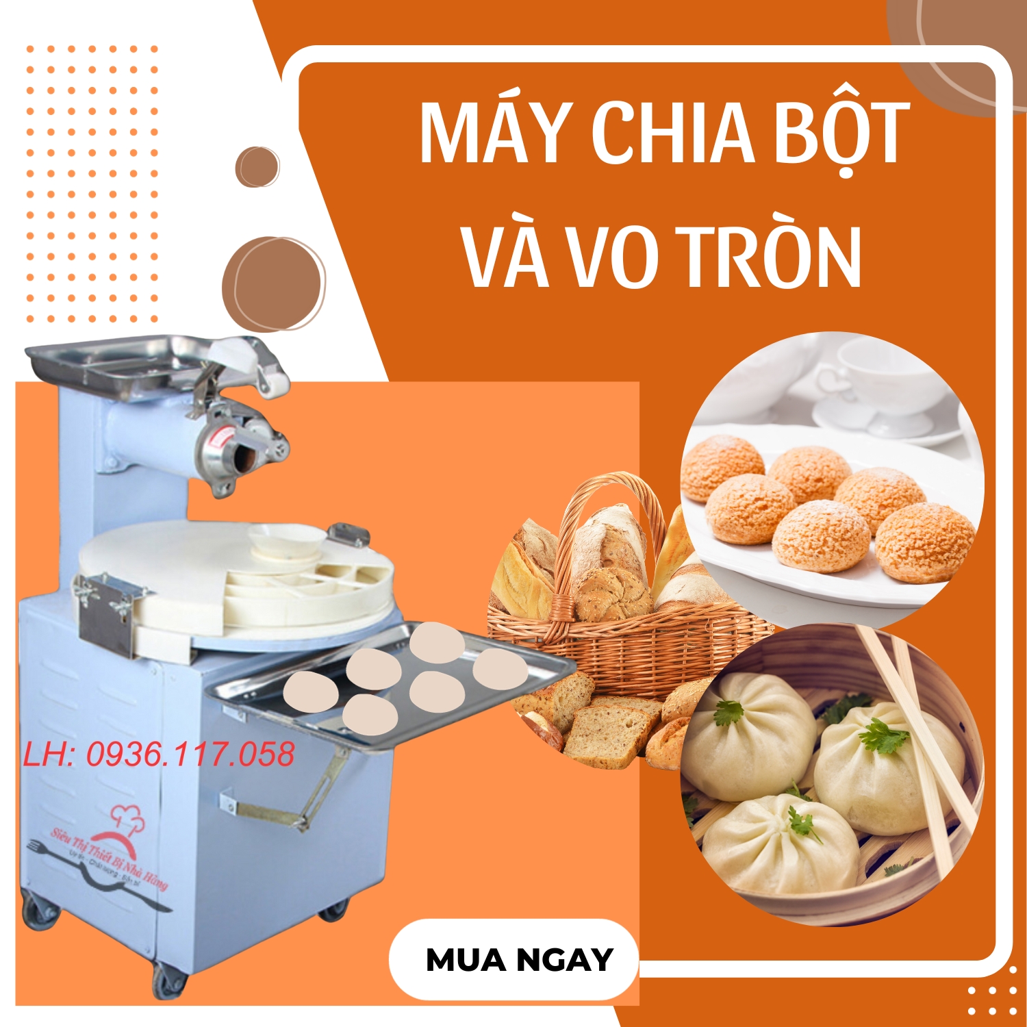 Máy Chia Bột Và Vo Tròn Tự Động MP30/2 – Tiện Lợi, Hiệu Quả Cho Sản Xuất Bánh