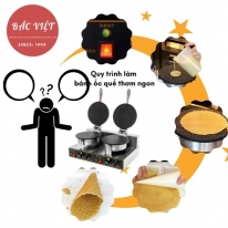 Máy Làm Ốc Quế Đôi Thiết Bị Làm Bánh Ốc Quế Nhanh Và Tiện Lợi