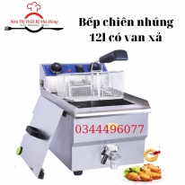 Bếp chiên nhúng 12L có van xả dầu thừa