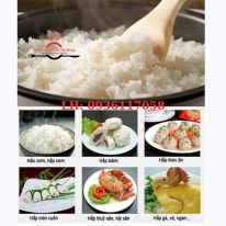 Tủ Nấu Cơm Công Nghiệp 8 Khay Điện – Giải Pháp Nấu Cơm Nhanh, Chín Đều, Tiết Kiệm