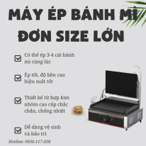 Máy ép bánh mì dùng gas – Giải pháp ép bánh mì nhanh, tiện lợi cho kinh doanh