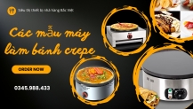 Tất tần tật về máy làm bánh crepe điện và máy làm bánh crepe gas