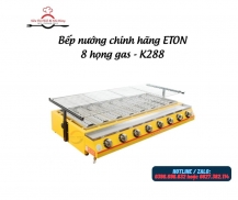 BẾP NƯỚNG HÀU 8 HỌNG GAS K288