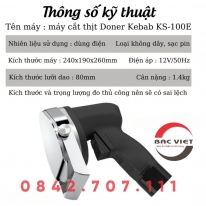MÁY CẮT THỊT DONER KHÔNG DÂY – CẮT NHANH, MƯỢT, AN TOÀN VÀ LINH HOẠT