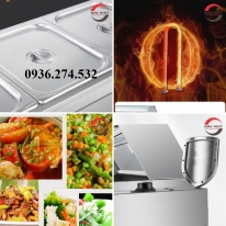 BẾP HÂM NÓNG THỨC ĂN CÁCH THỦY 3 KHAY – GIỮ NÓNG ĐỀU, KHÔNG KHÊ, KHÔNG MẤT VỊ