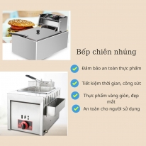 Nên chọn bếp chiên nhúng điện hay bếp chiên gas?