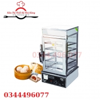 Tủ trưng bày giữ nóng bánh bao mini 5 tầng nhập khẩu