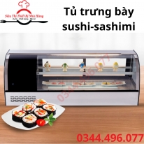 TỦ TRƯNG BÀY SUSHI 2 TẦNG CÓ SẤY KÍNH