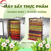 MÁY SẤY 16 KHAY VUÔNG
