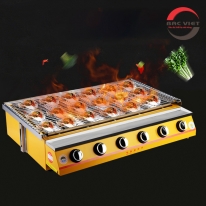 Bếp nướng hàu BBQ 4 họng đốt bằng gas: Thiết bị tuyệt vời cho những người yêu thích ẩm thực nướng