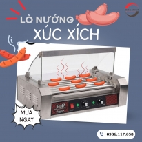 Lò nướng xúc xích 7 thanh – Thiết bị nướng nhanh, tiện lợi cho kinh doanh ăn vặt